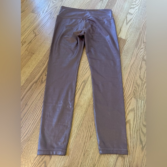 Brown Shiny Leggings - Athleta - Medium - Picture 2 of 4